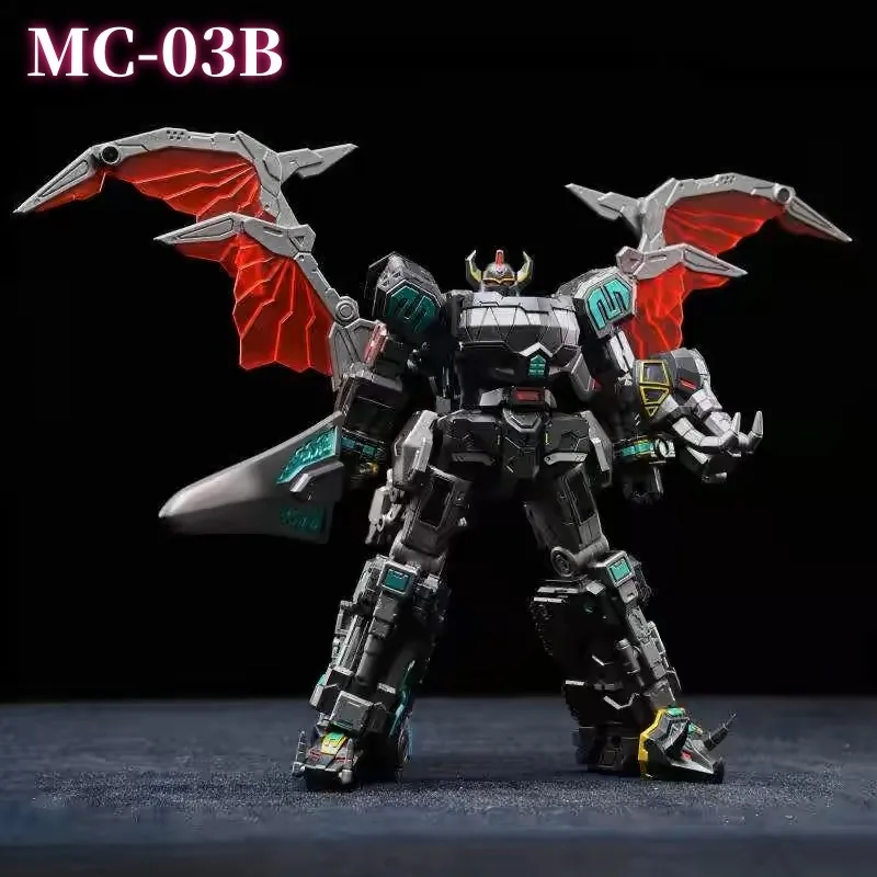 

In stock！Lucky Cat Transformation MICRO COSMOS MC-03B Caesar Mighty Morphin Power TEAM Beast Lord Dark Edition Action Figure