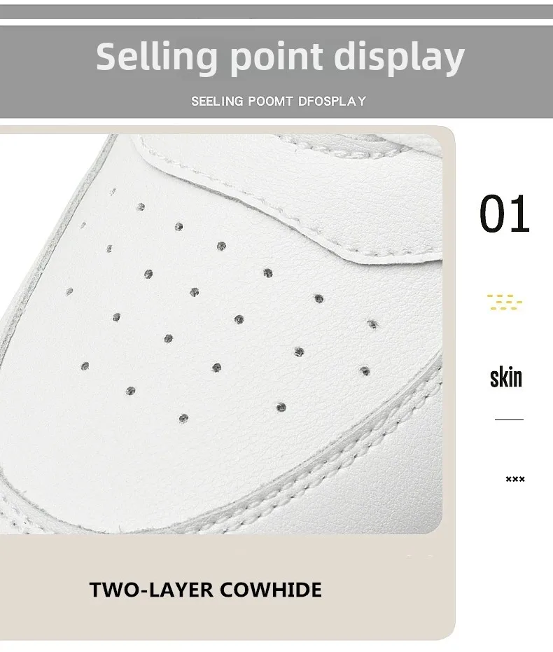Lift Turnschuhe Mann Aufzug Schuhe Höhe Erhöhen Einlegesohle 8 cm Weiß Schwarz Größere Schuhe Männer Freizeit Mode Sport Plus größe 36-44 – Detail 11