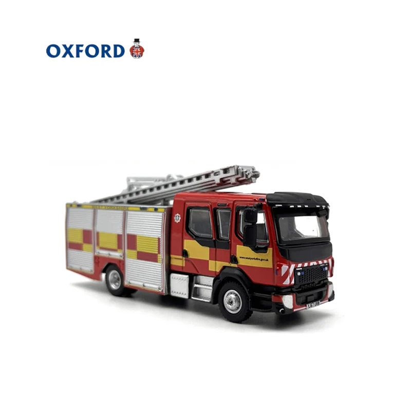 OXFORD Diecast 1:76 Scale FL Emergency Fire Truck Alloy Car Model Finished Product Simulation Toy Static Model Ornament