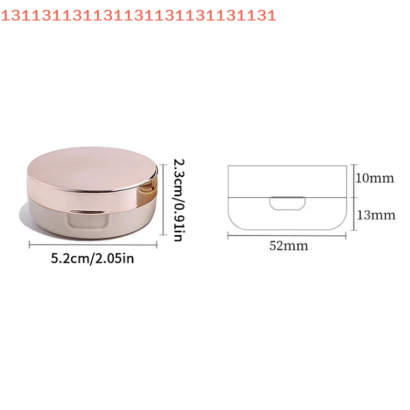 6 g tragbare Luftpolster-Puff-Box, Kosmetik-Make-up-Behälter mit Puderschwamm und Spiegel für BB-Creme-Foundation