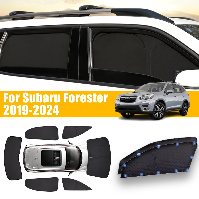 Anti-Uv Autoruit Opvouwbare Zonnescherm Voor Subaru Boswachter Sk 2019-2024 2020 2021 2022 2023 Zonnebrandcrème Volledige Hoes Accessoires