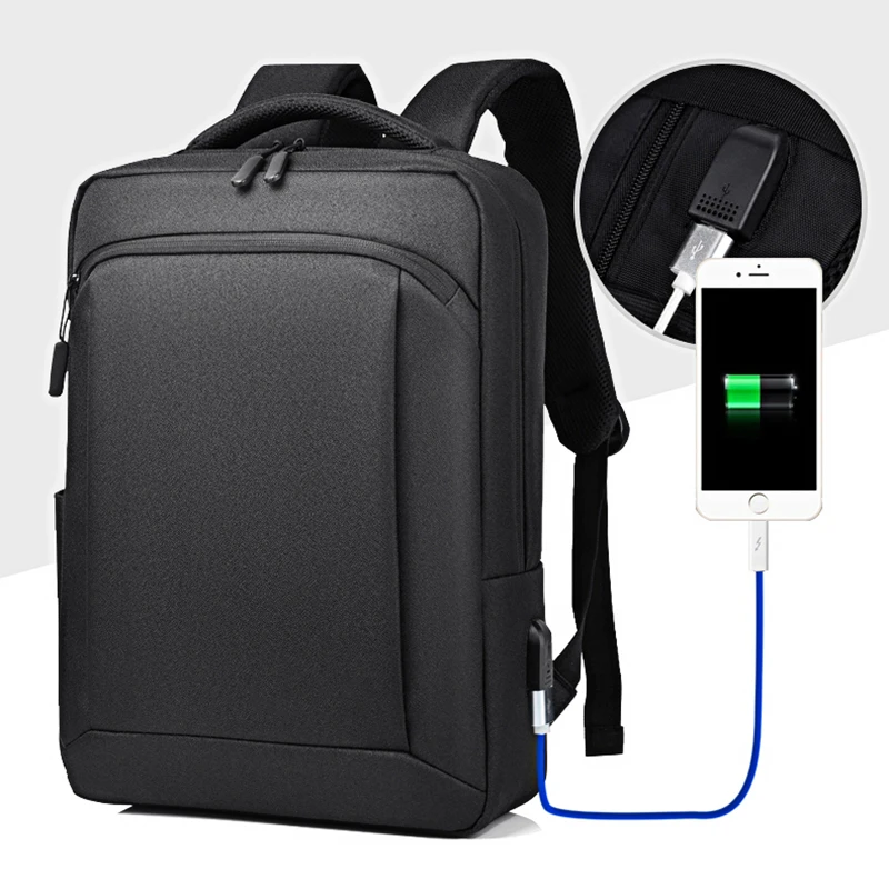 Man Urban Oxford Backpacks High Quality Men 15.6 inch Laptop Backpacks For School Travel Business Bag Male Casual USB Charging