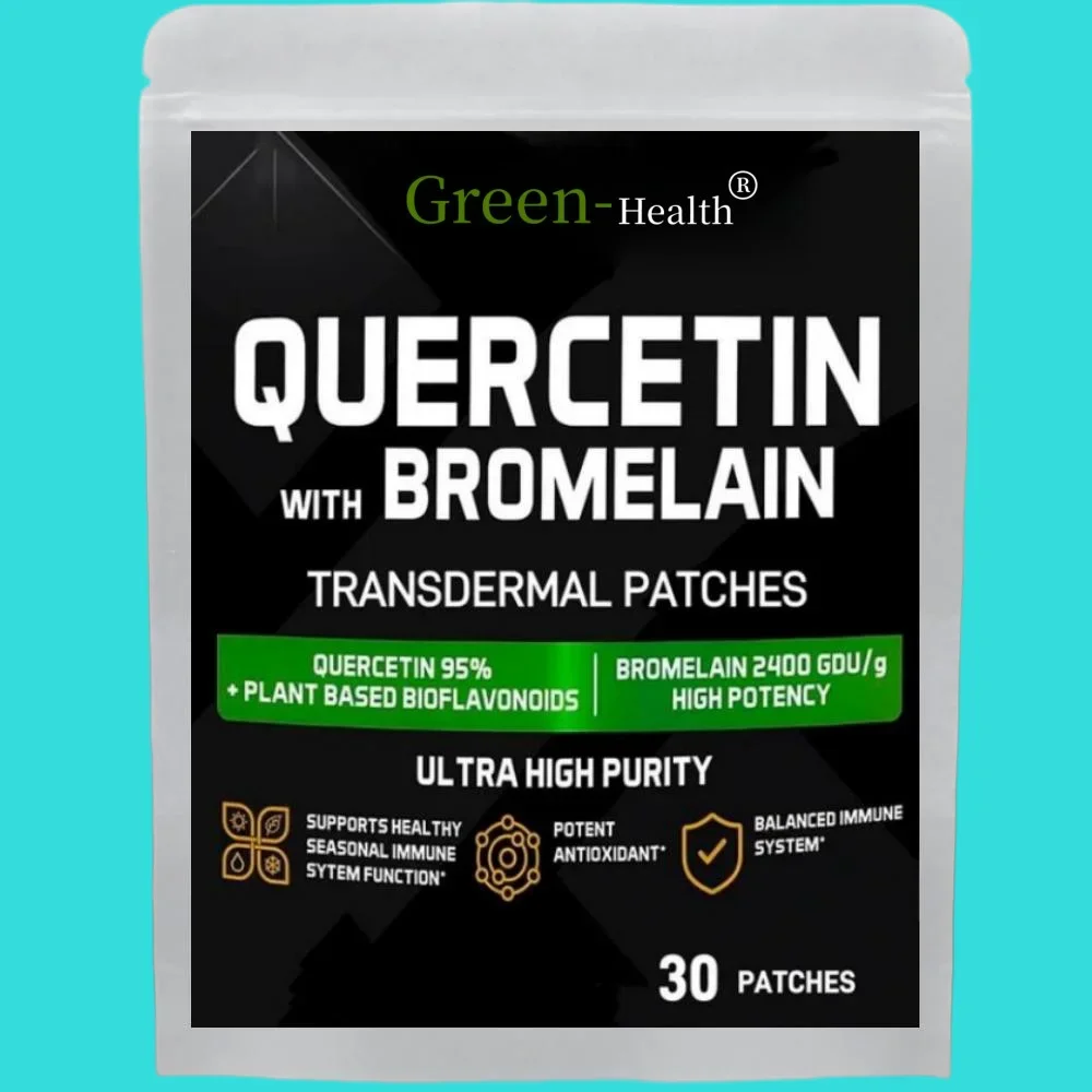 Parches transdermicos Quercetin con soporte Bromelain Parches Immune-30 Suministro de un mes