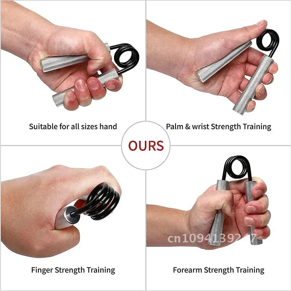 Metal Hand Grip Set, 100LB-350LB 6 Pack Exerciser Slip Heavy-Duty Strengthener Box, & Great No Wrist with Gift Hand Forearm Grip