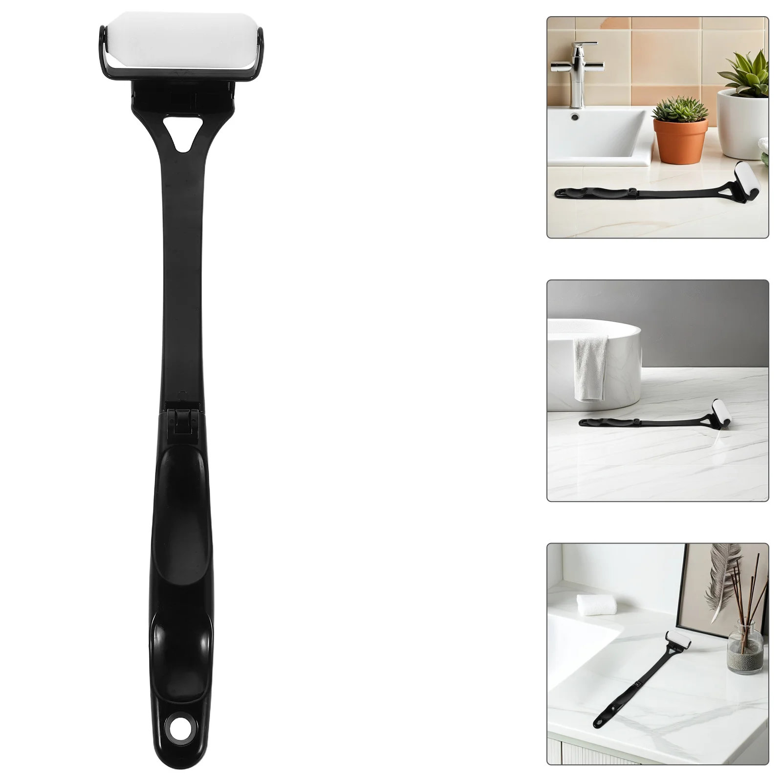 

1 set Folding Back Lotion Applicator Roller Long Handle Body Cream Spreader For Hard-To-Reach Areas Travel-Friendly Oil