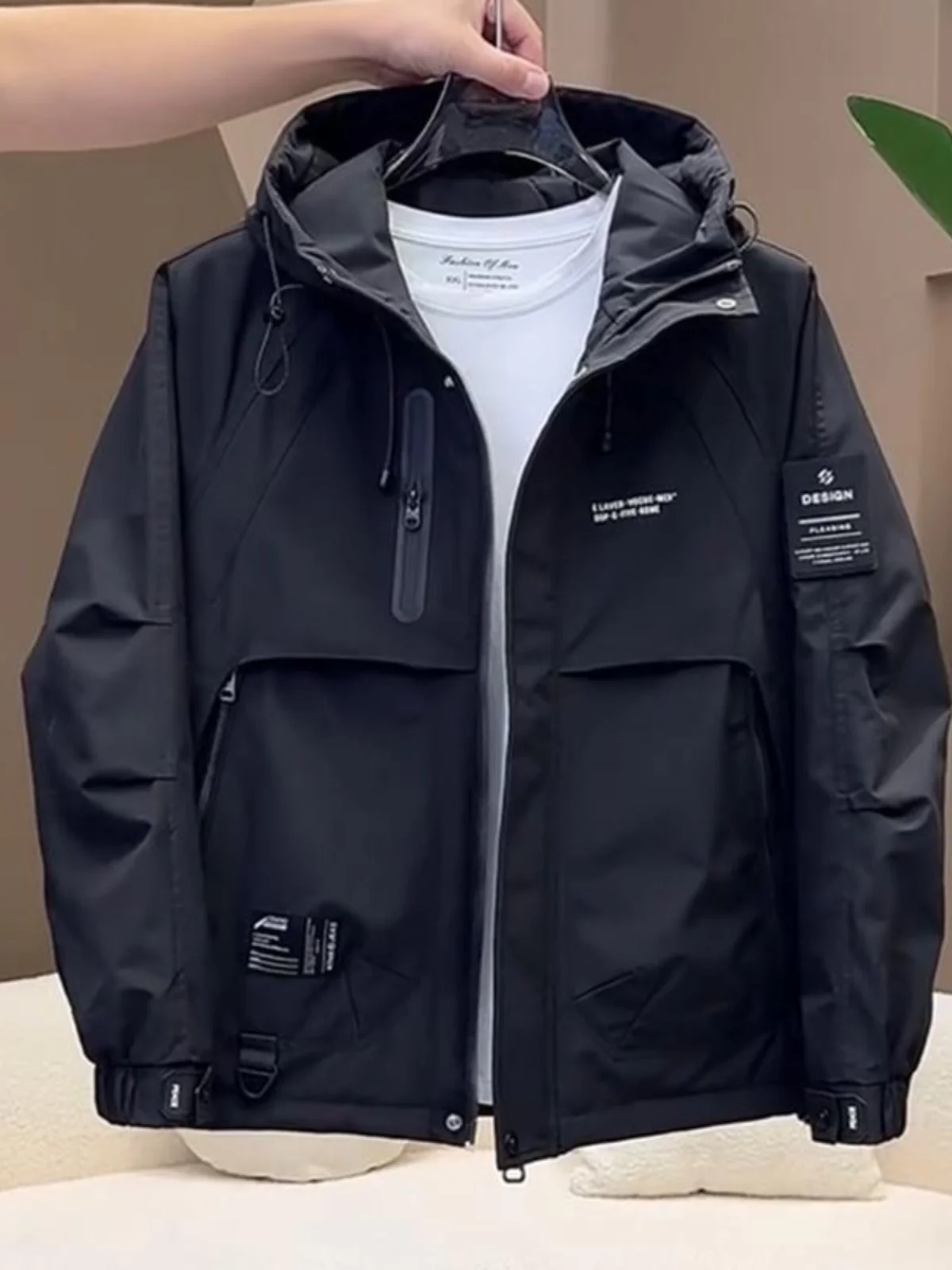 

Pierre Cardin Мужское хлопковое стеганое пальто свободного покроя с капюшоном молодежное пальто из полиэфирного волокна длинное све тепло гарантировано