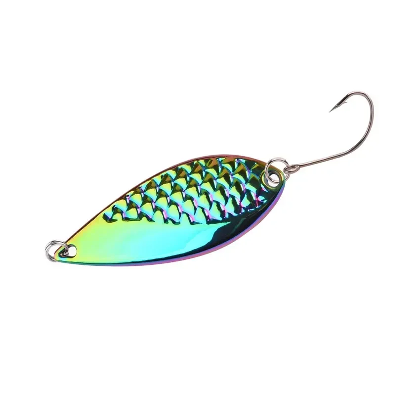 Señuelo de Pesca de cuchara de trucha de Metal, Wobbler Spinner, cebos duros artificiales, aparejos de lubina con Paillette de ruido, 2,5g-20g