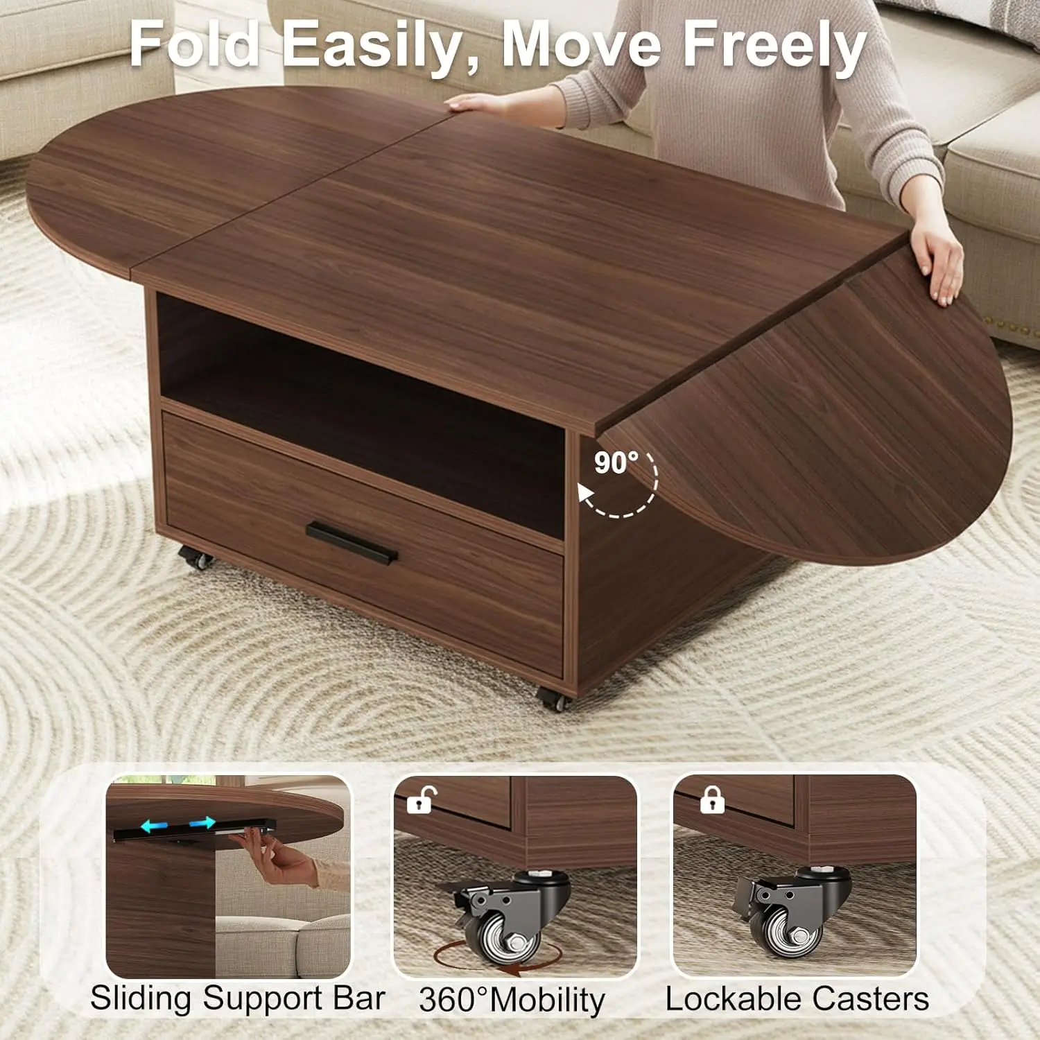 Thumbnail 3 - #2 Trending Lift Top Coffee Tables Right Now