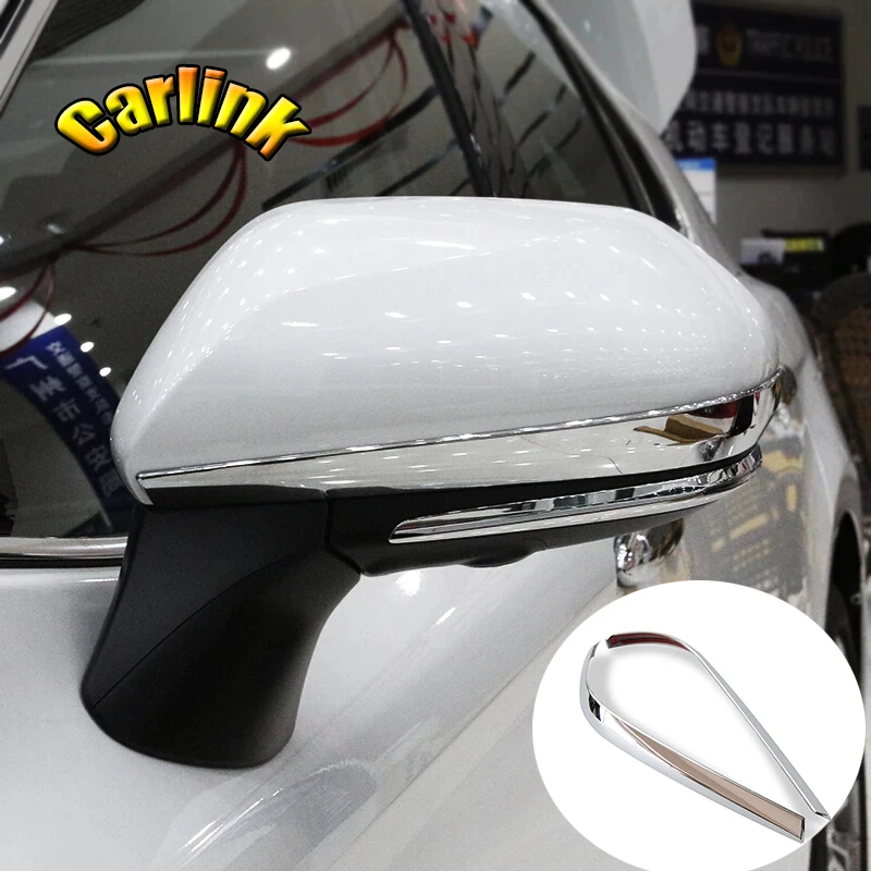 

For Toyota Camry XV70 2018 ABS Chrome Car Rearview Rear View Mirror Cover Trim Strips Decoration Sticker Covers Auto Accessories