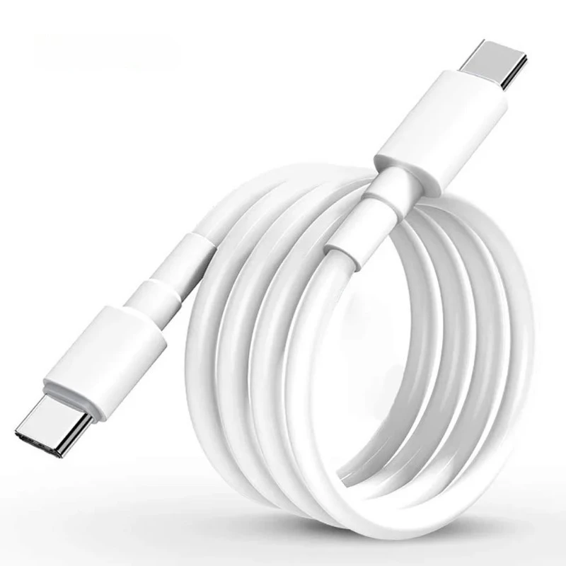60W 100W USB‑C To USB‑C Fast Charging Cable 3A 5A Type C To Type C High Speed Charger Cord For Samsung S21 S20 Note 20 All Type‑