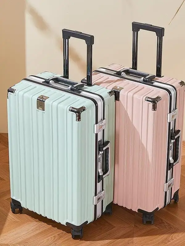 casual-fashion-pure-color-aluminum-alloy-lock-buckle-luggage-suitcase-business-men's-bag-women's-bag-with-pull-rods-anti-pres
