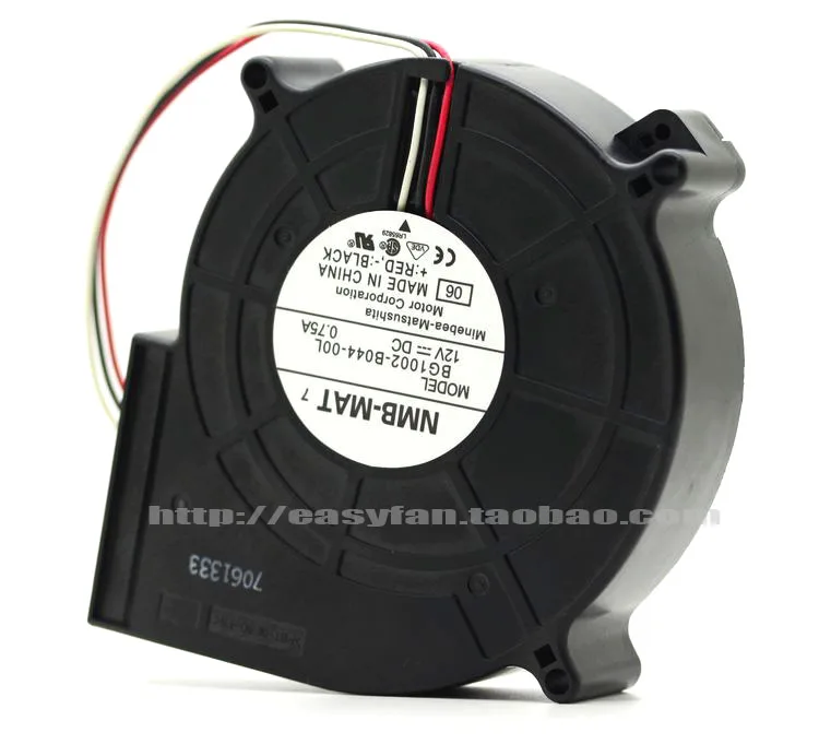 جديد NMB-MAT Minebea BG1002-B044-00L 12 فولت 0.75A مزدوج كروي منفاخ التوربينات مروحة التبريد