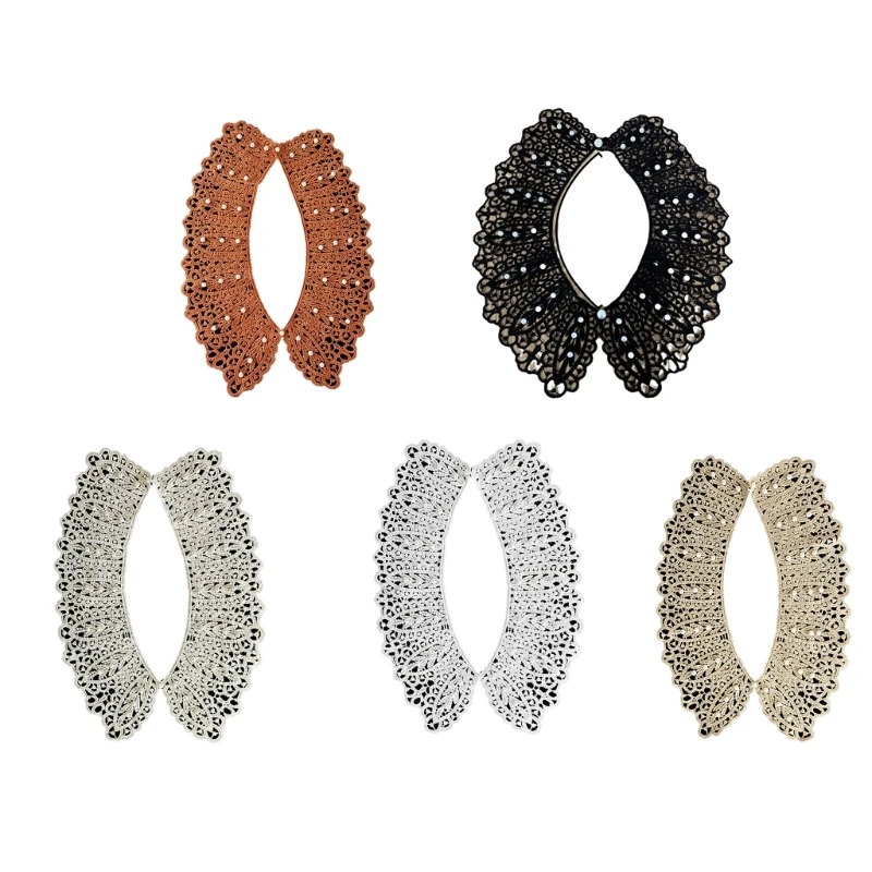 MXMB Unique Lace Collar Decorative Lace Collar Evening Dress Outerwear Collars
