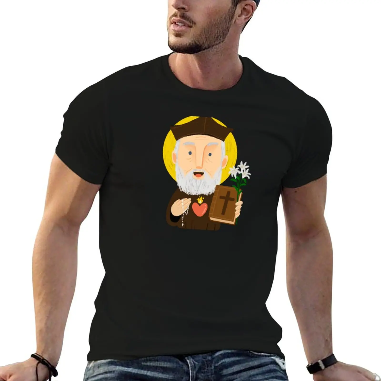 

Saint Philip Neri T-Shirt anime t shirts for man t shirt man casual T-Shirt