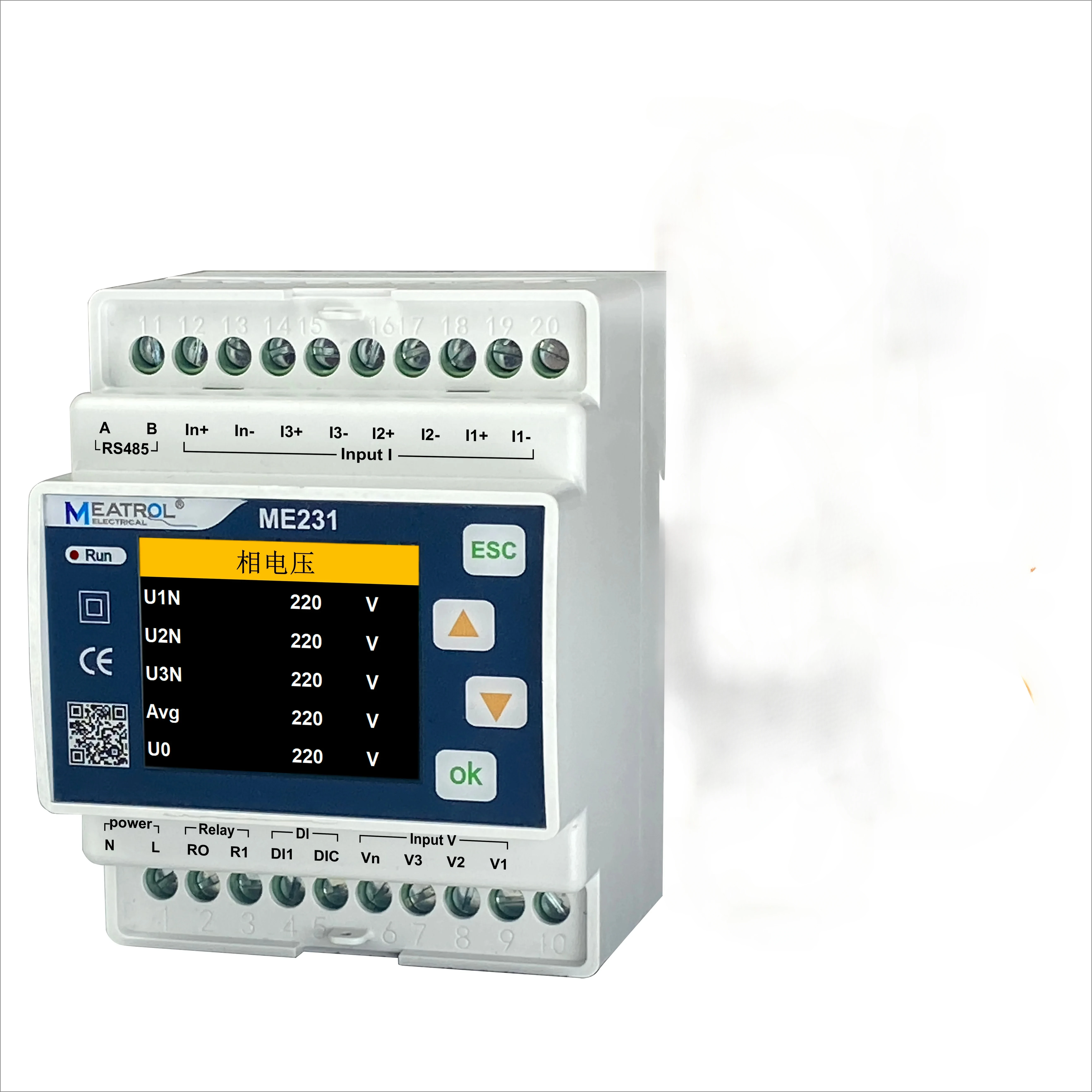 Top-selling smart meter ME 231 Split-core CTs RS485 Modbus RTU energy meter, without coils