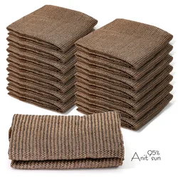 95% Shading Rate Anti-UV HDPE Brown Garden Shade Cloth Sun Shade Net with Grommets Greenhouse Patio Lawn Pool Sunscreen Cover