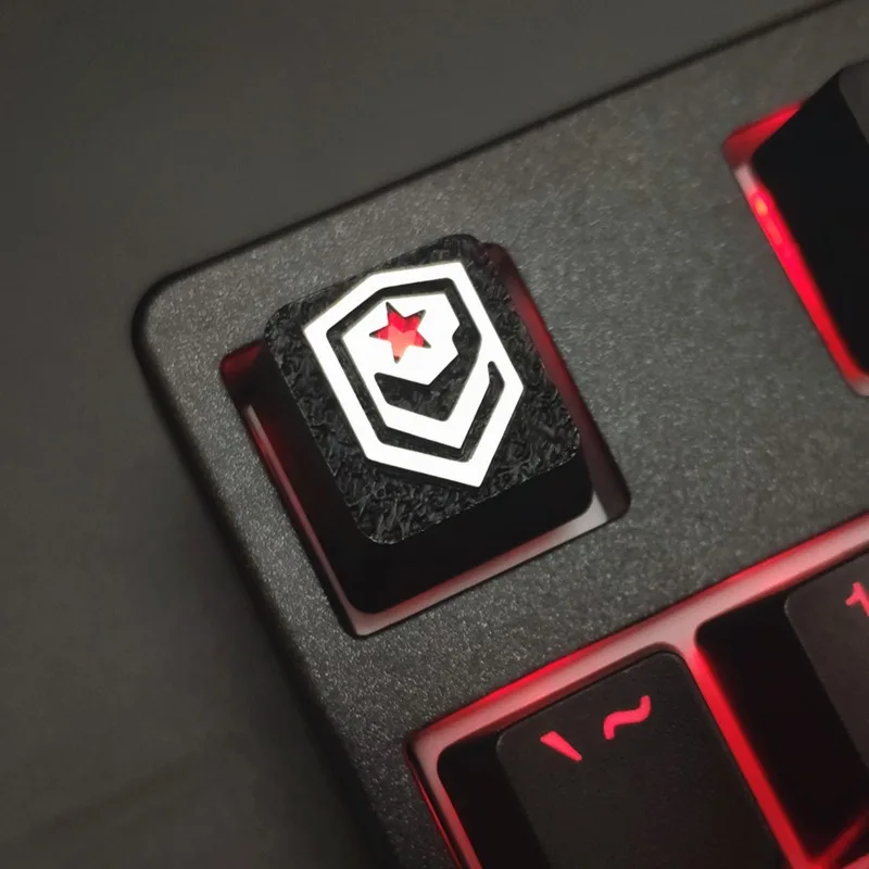 Sci-Fi Faction Metal Artisan Keycap OEM R4 heigt - RGB Anodized ESC/F/digital region-Keys for MX Stem Keyboards