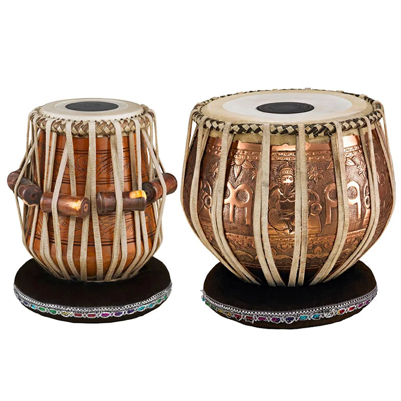 Indian Tambourines Professional Handmade Sheepskin Tabla Drum Traditional Performance Tambourines Folk Percussion Instruments