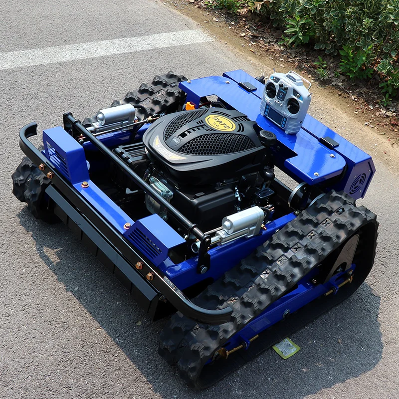 Customised Remote Control Lawnmower Crawler 4 Stroke Wireless Control Lawnmower Robot Weeder Tractor Zero Rotation