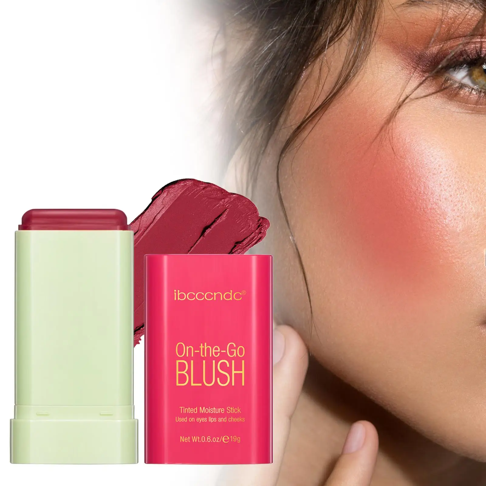 Blush Sticks Creamy Texture Waterproof Silky Smooth Cheek Tint Makeup Cosmetics for Face Beauty