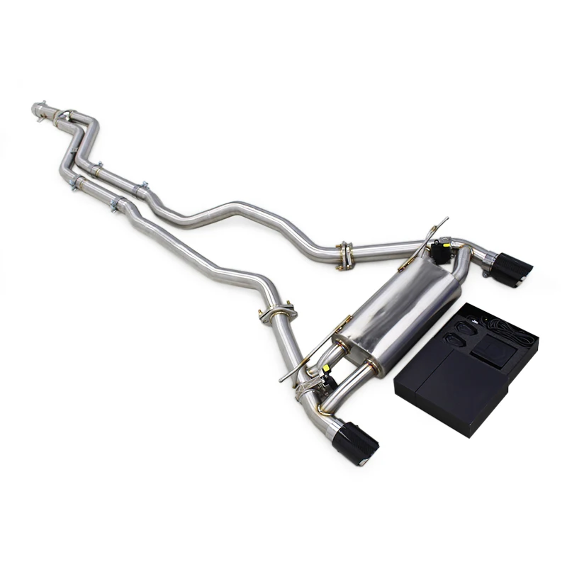 YK Catback Stainless Steel Exhaust Pipes For BMW M140/M140i F20 B58 3.0T 2017-2019 Valved Exhaust With Remote Controller Kit
