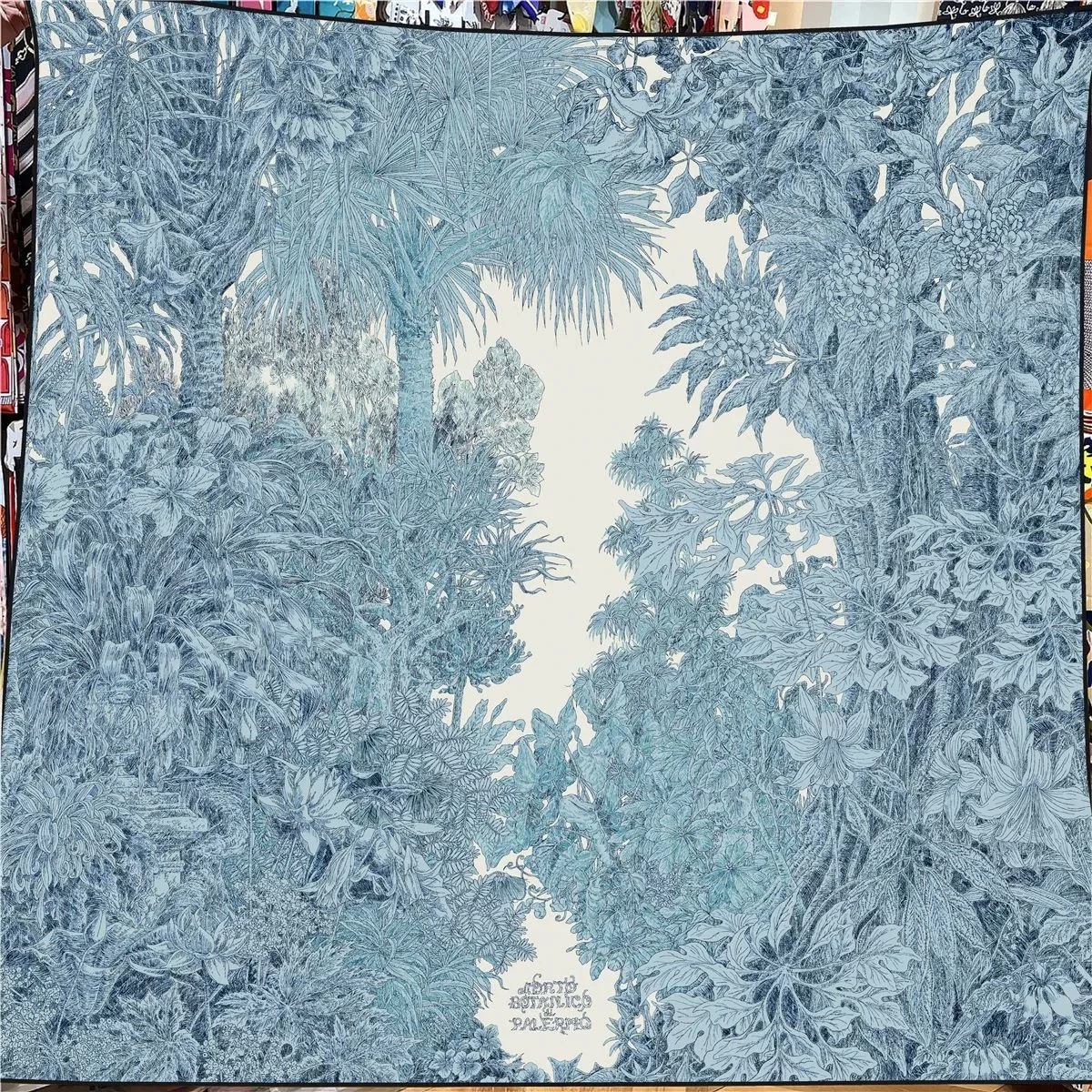 130cm Autumn Winter Warm Scarf Women Immitation Silk Cashmere Square Scarf Shawl Luxury Large Scarf Wraps Pashmina Stole