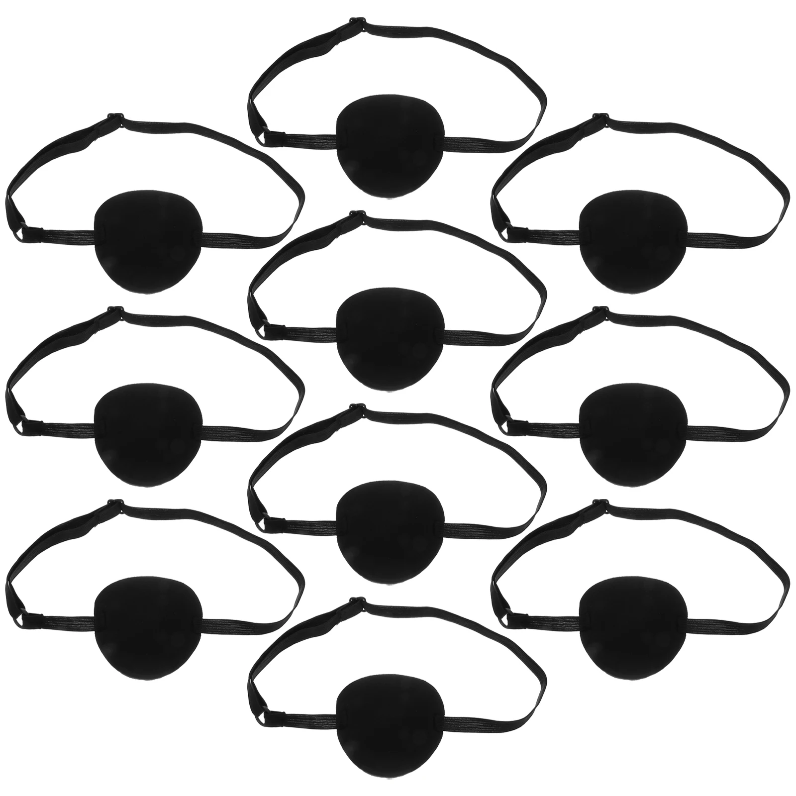 

10pcs Sponge Mask for Kids Amblyopia Lazy Eye Patch Pediatric Adjustable Comfortable Portable No Skin Irritation Cosplay Pirate