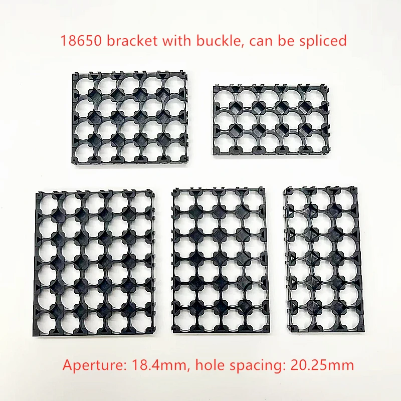 20PCS 18650 lithium battery bracket electric vehicle fixed combination can be spliced cylindrical battery connection seat 18.4MM