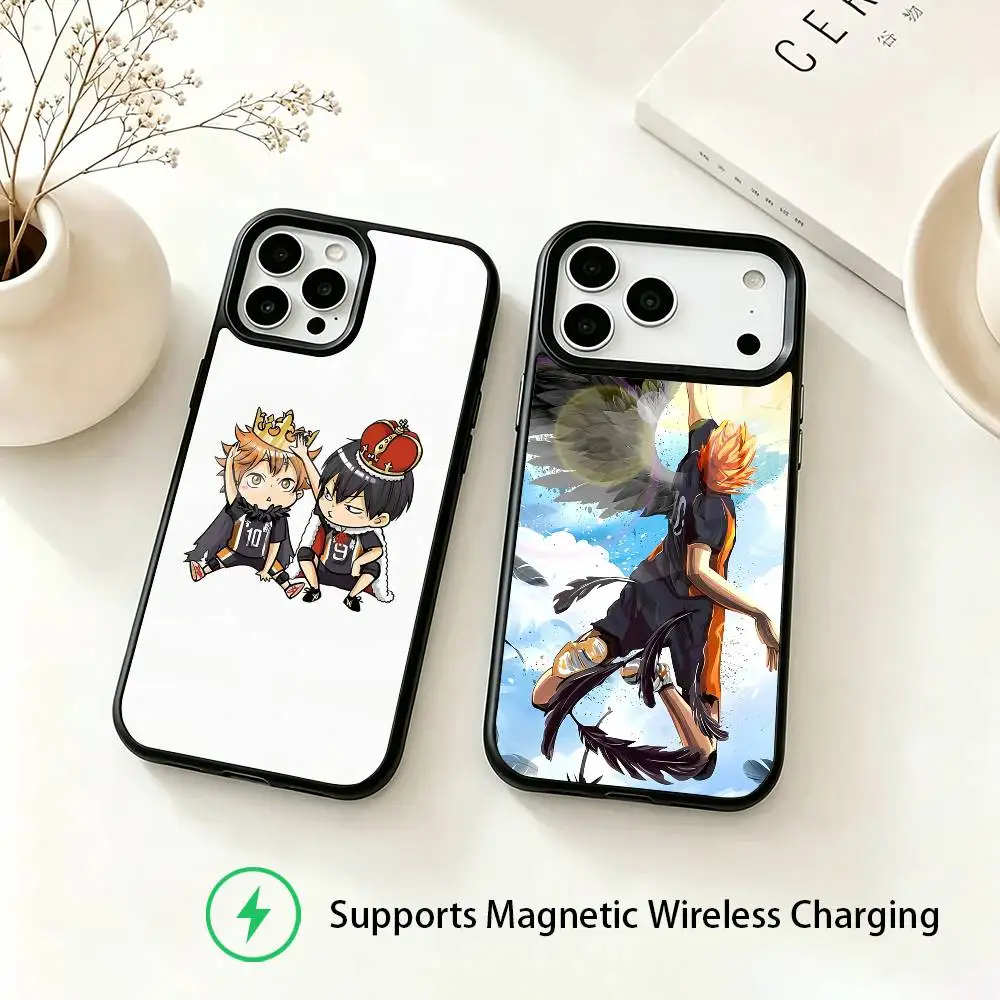 Anime H-Haikyu Shoyo Hinata Phone Case For iPhone18,17,16,15,14,13,12,11 Plus,Pro Compatible with magnetic wireless charging
