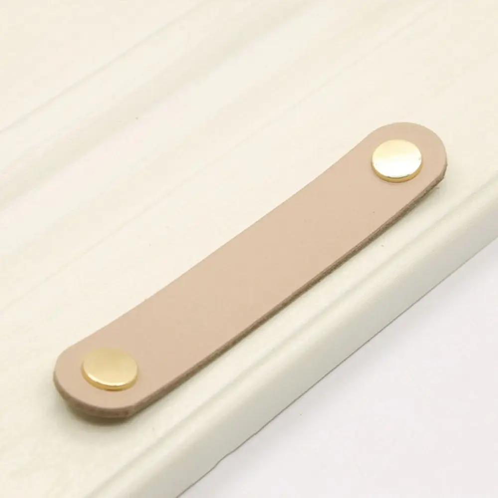 

Style Children's Furniture Hardware Kitchen Wardrobe Cabinet Soft Door Pulls Furniture Knobs Leather Handle Drawer Handle