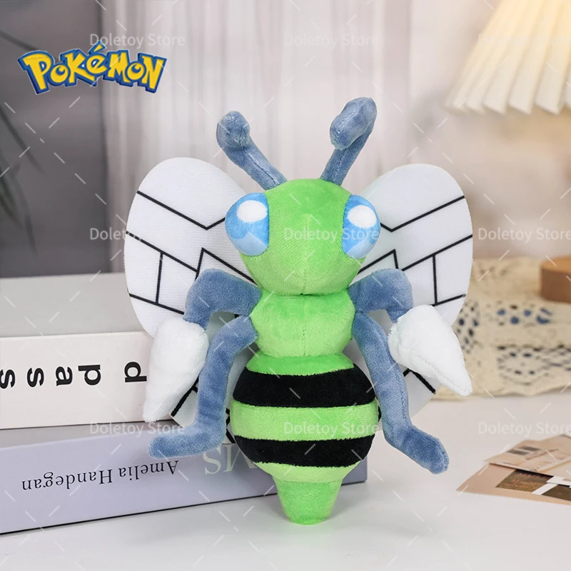 

New Pokemon Shiny Beedrill Pocket Monster Plush Stuffed Animal Toy Cute Anime Celebi Stuffed Toys Kids Birthday Gifts