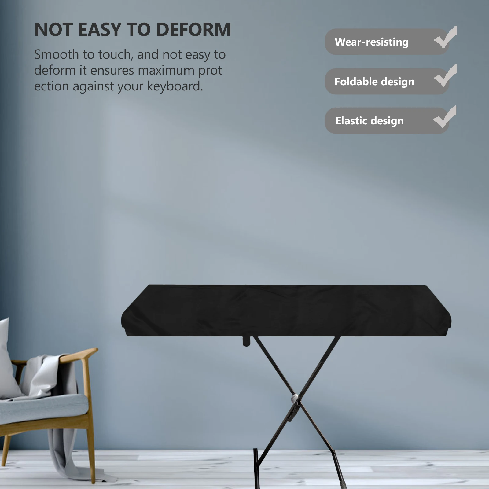 

Piano Keyboard Cover Electric Electronic Bag Waterproof Adjustable Elasticity Accessory