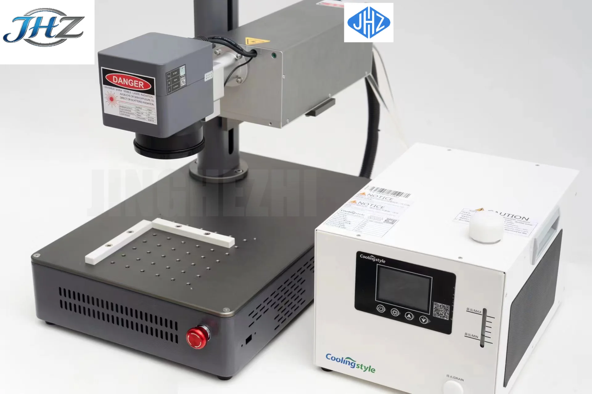 

УФ-лазерный маркиратор JHZ 5 Вт для гравировки стекла с воздушным или водяным охлаждением