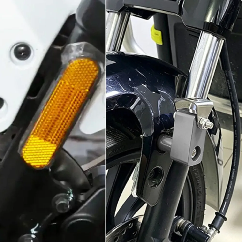 

For Honda Forza350 FORZA 350 NSS350 2018-2025 2024 2023 2022 Motorcycle Front Fender Fog Light Spotlights Mount Bracket Kits