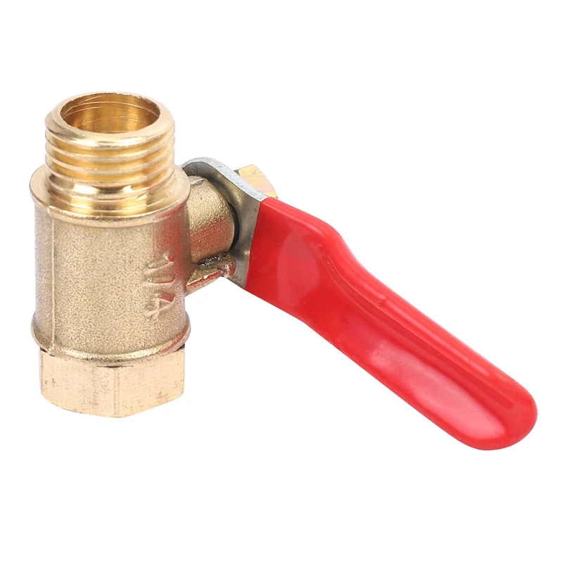 40PCS 1/4 Inch Heavy Duty Brass Ball Valve Shut Off Switch Male And Female NPT Thread Pipe Fitting