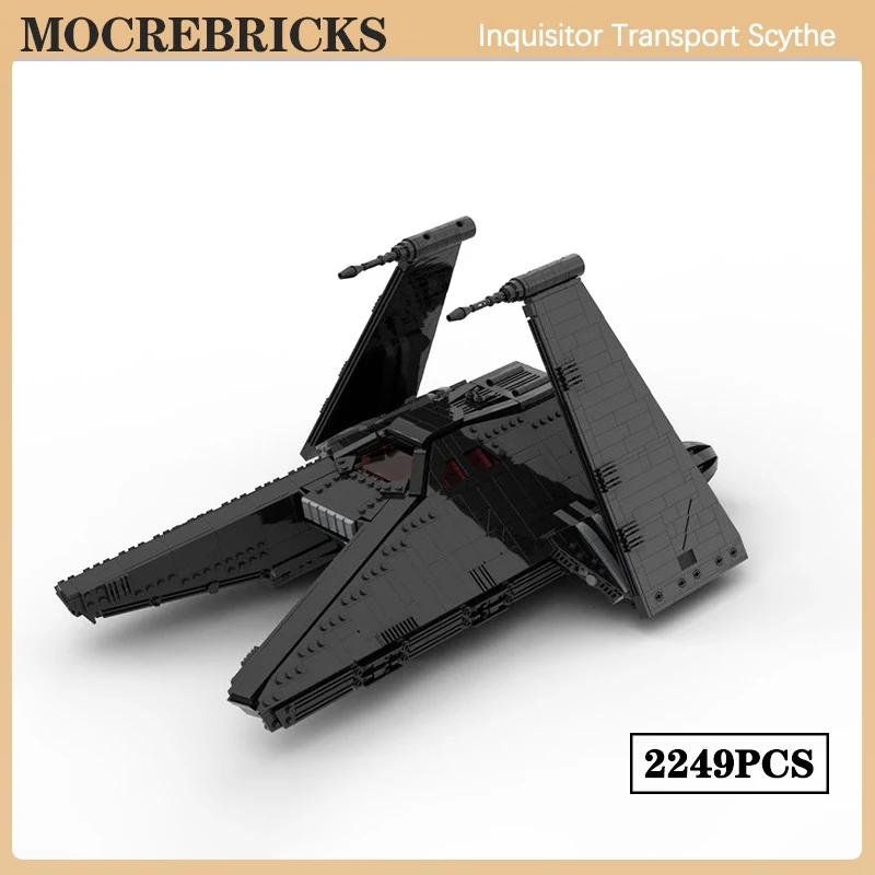 

Star Movie Inquisitor Transport Scythe Starcraft MOC Building Block Collector Kit DIY Assembly Model Technology Bricks Toy