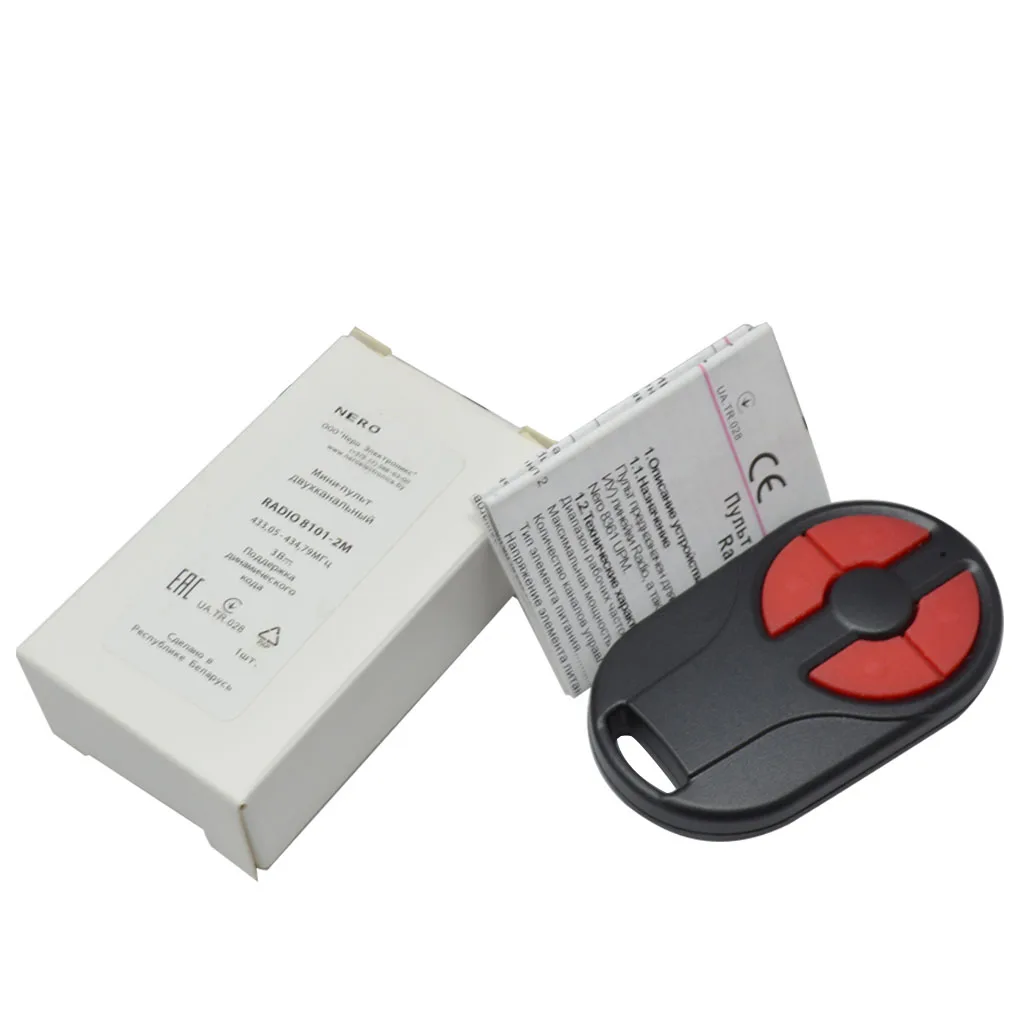Télécommande Nero gate 8101-2M mini télécommande 2 canaux 433,05-434,79 MHz