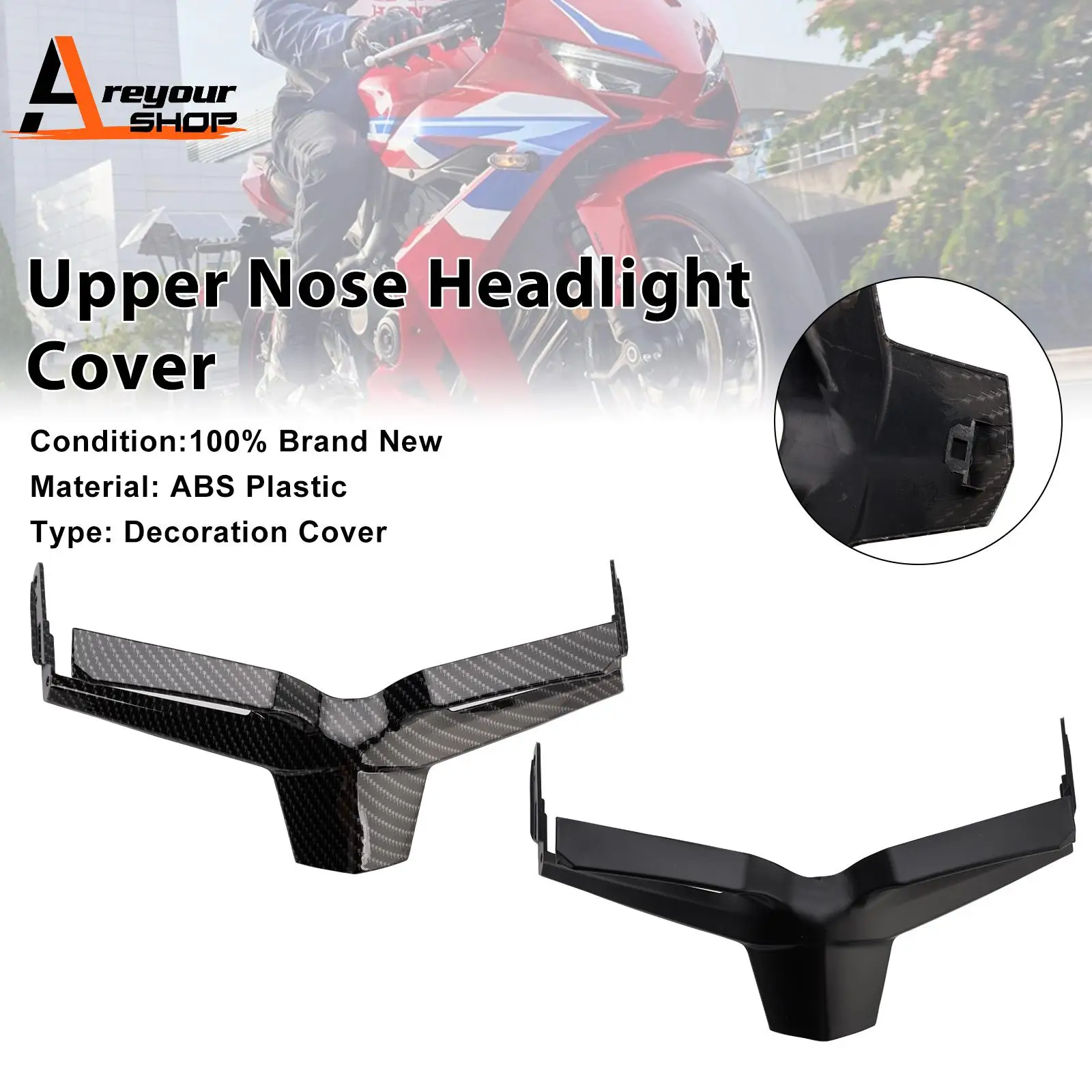 

Front Upper Nose Headlight Cover Fairing for Honda CBR650R 2024-2025