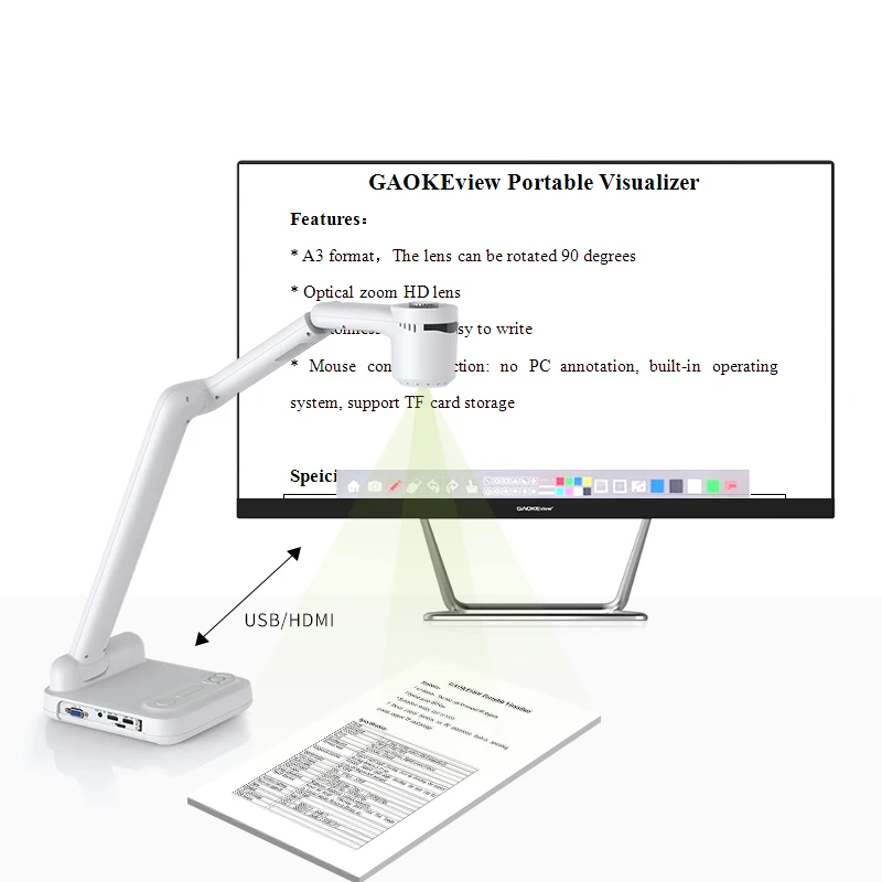 

GAOKEview Visualizer Presenter Document Camera Equipment Digital Visualizer In The Classroom