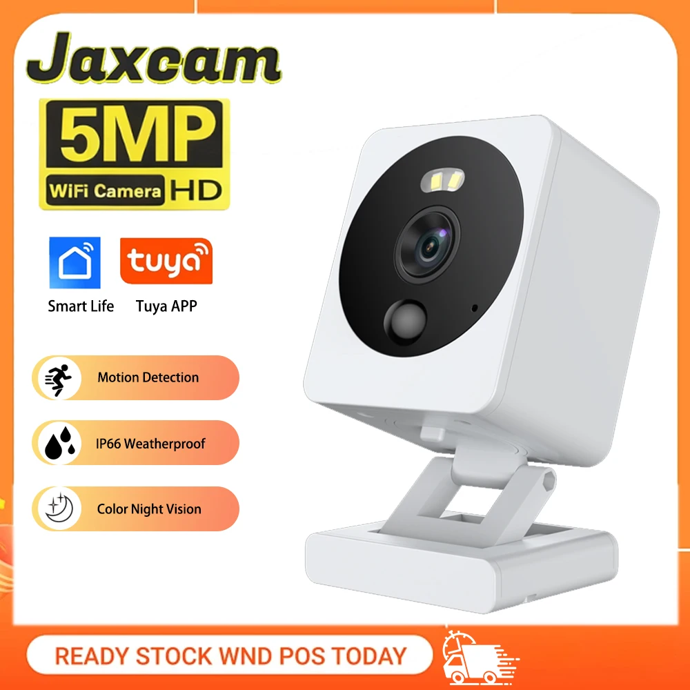 

Уличная Wi-Fi камера Tuya Smart Life 5 МП, IP66, водонепроницаемая, с двусторонней аудиосвязью, панорамированием и наклоном, CMOS-сенсором, цветным ночным видением для домашней безопасности