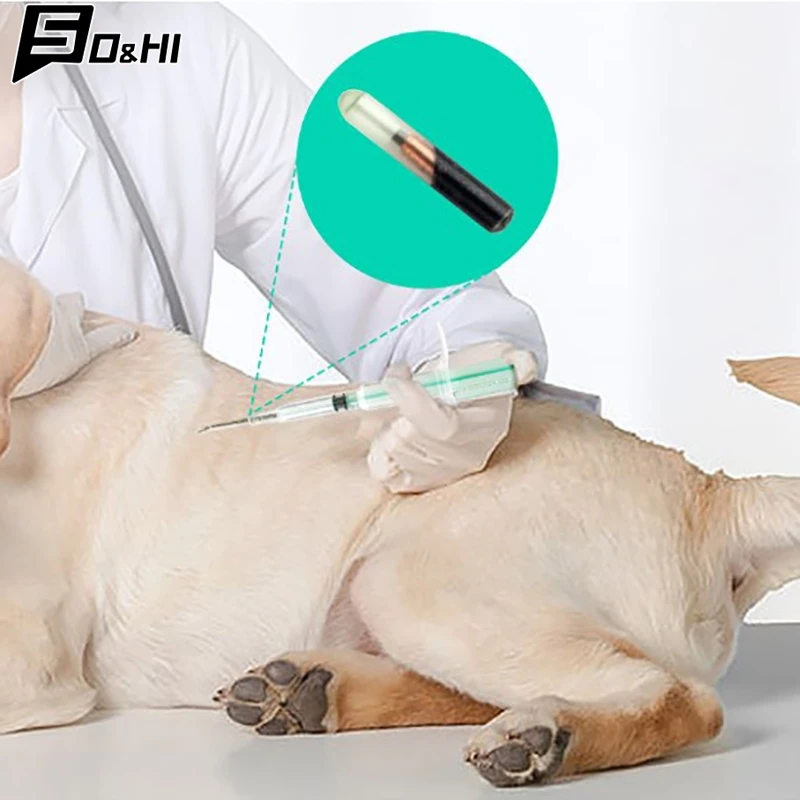 1.25*7mm/1.4*8mm/2.12*12mm Pet Animal Microchip Syringe Horse Dog Microchip Pet Chip Animal Chip Syringe For Dogs Cats Fish