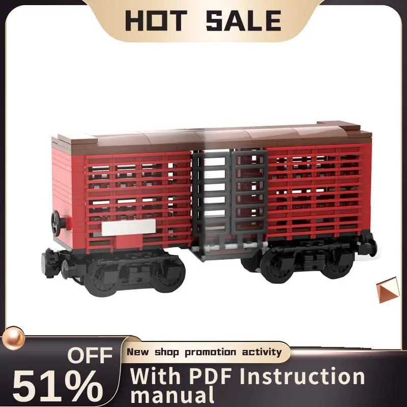 New 321Pcs City Technical Train Tracks Railway Moc Stock Car Model Custom Puzzles Diy Creative Ideas Kids Toys Birthday Gifts
