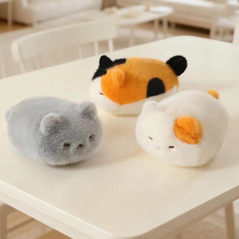 Peluche Gato Siames Negro Juguete Peluche Gatito Realista Muñeco Animal Tacto Artificial Cumpleaños Uncompressed Pinch Cat Hot - view 3
