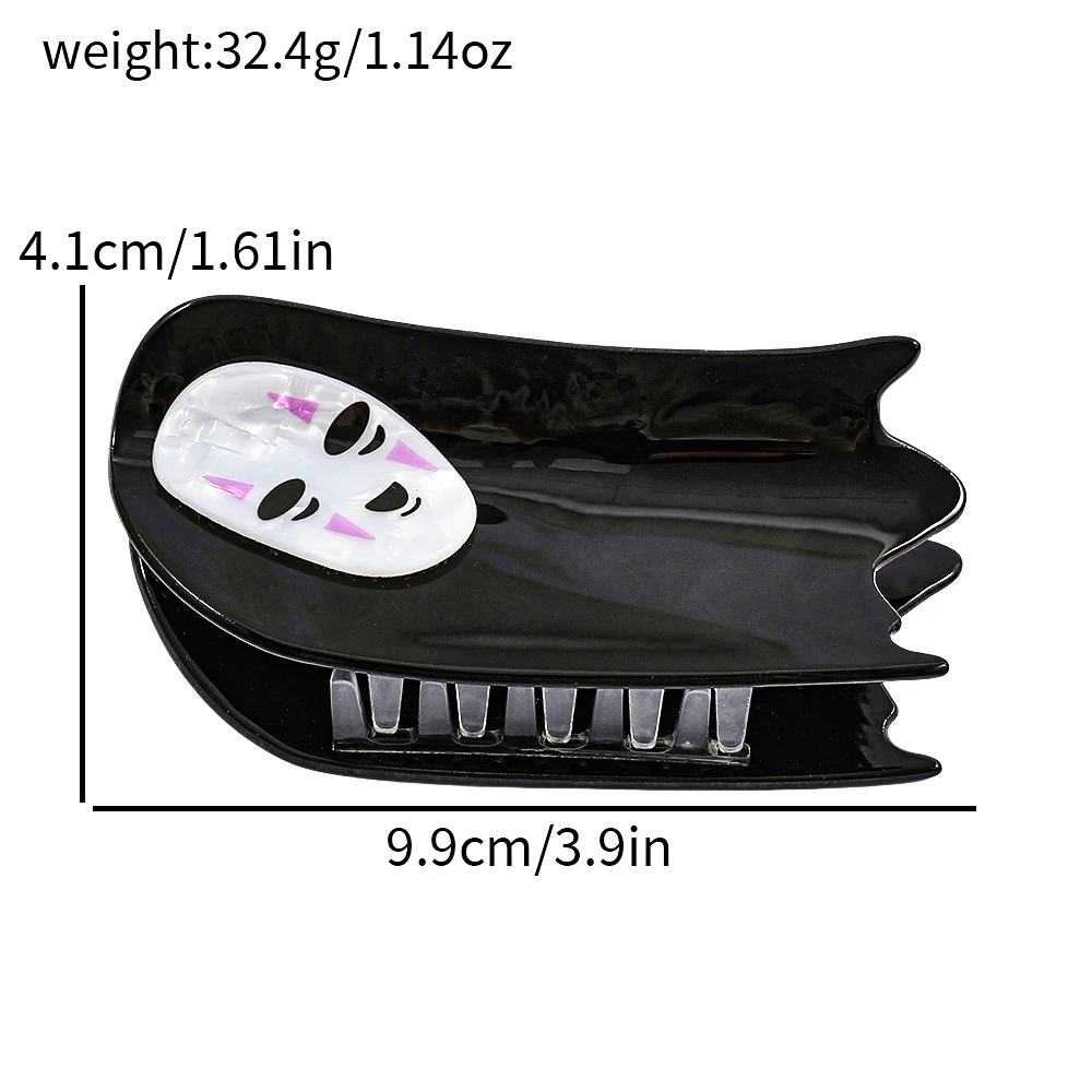 مخالب شعر للهالوين باللونين الأبيض والأسود، مناسبة لإكسسوارات الشعر لتزيين حفلات الهالوين