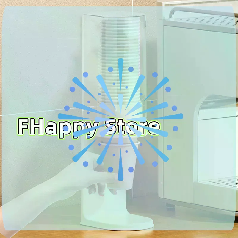 [MA]Disposable Paper Cup Dispenser Wall-mounted Plastic Water Dispenser Cup Holder Cup Container Paper Cup Frame Home Organizer