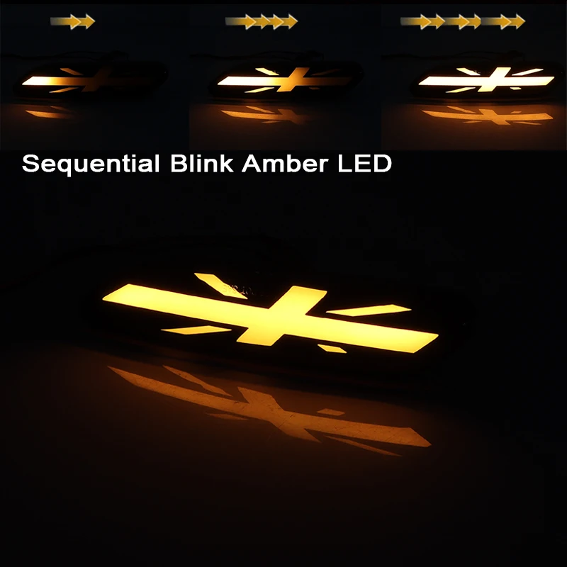 For BMW MINI COOPER R60 R61 COUNTRYMAN PACEMAN Dynamic scroll flashing LED Side Marker Indicator Lamp Turn Signal Fender Lights - view 5
