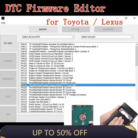 2025 Hot Sale Newest DTC Firmware Editor Software for Toyota/L-exus Support for 76Fхххх Microcontrollers English Version ins