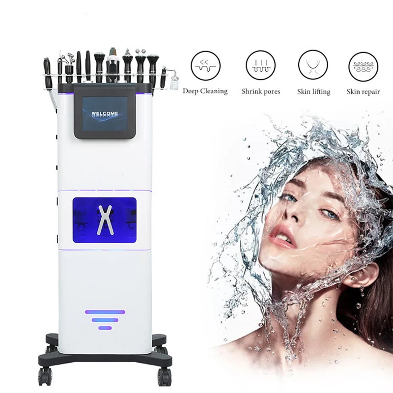 

11 In 1 Diamond Peeling Hydro Microdermabrasion Oxygen Jet Aqua Facials Skin Care Cleaning Hydra Dermabrasion Facial Machine