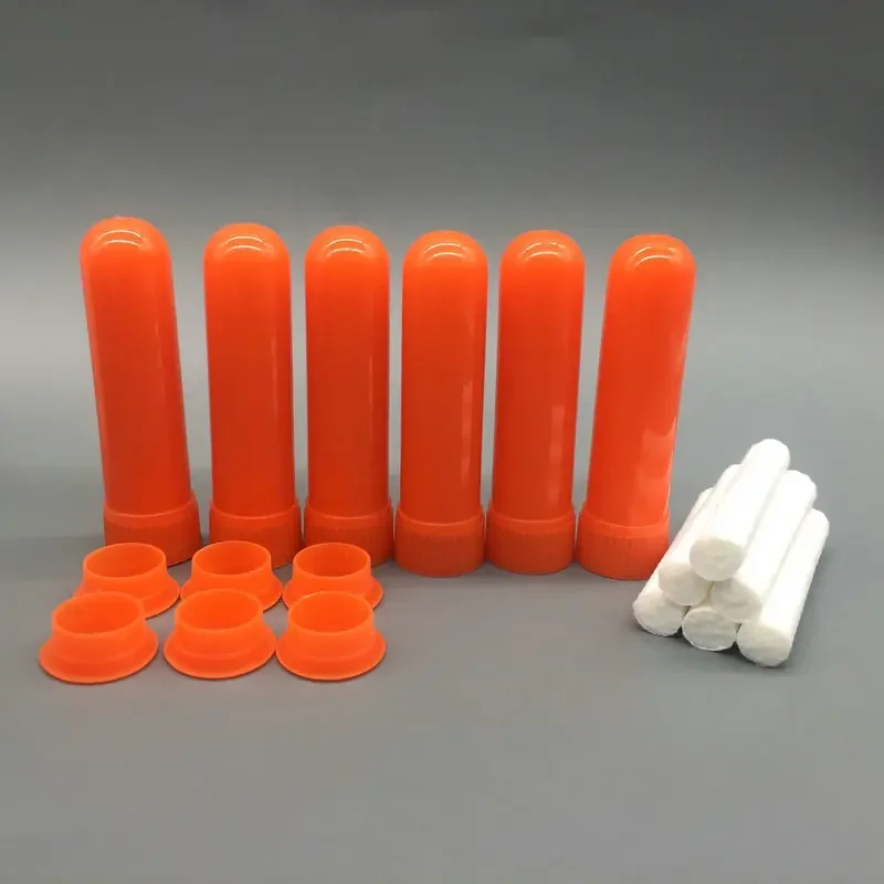 30/50/80/100/200pack Lege Neusinhalator Buis met Katoenen Wieken Refill Plastic Neusinhalator Sticks voor Essentiële Olie Containers