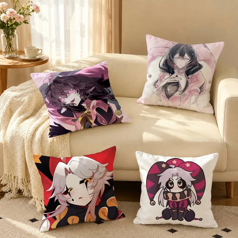 Cartoon The Freak Circus  Pillow Case Square Double-Sided Sofa Cushion Cover Bedroom Bedside Pillow